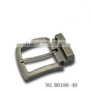 40mm dull antique nickel plated teeth buckle old nickkel buckle burnish nickel clip buckle