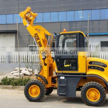 Chinese high quality China top brand 908 with Weichai engine and pilot control wheel loader with hydraulic pallet fork
