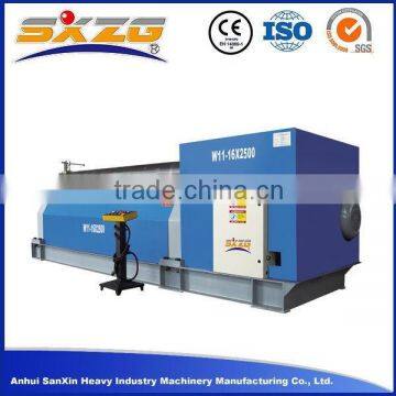 Mechanical hydraulic thick plate rolling machine with three drive rolls