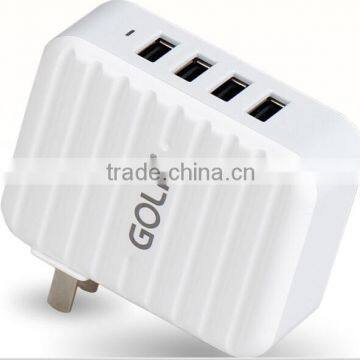 Multi-function usb wall charger with 4 USB ports