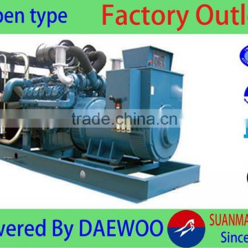 high quality 50KW diesel generator with water cooled doosan daewoo engine for hotel