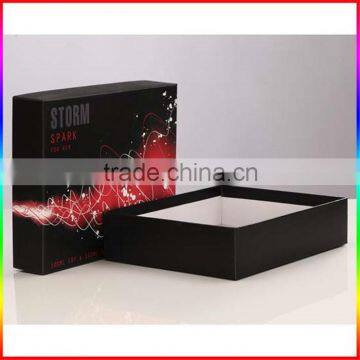 Custom printed rigid cardboard clothes packing paper box