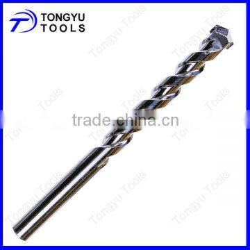 Masonry Drill Bits, Milled, Square Flutes,Chrome Plated