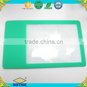 85*55 mm can print any logo pictures credit card magnifying lens