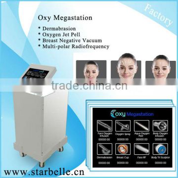 Hair Removal Peel Dermabrasion Breast Lift Rf Armpit / Back Hair Removal With Oxygen Super Ipl Beauty Equipment(Oxy Megastation)