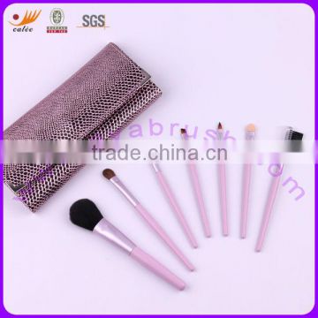 Latest Travel Makeup Brush set 7pcs in pouch,OEM/ODM available