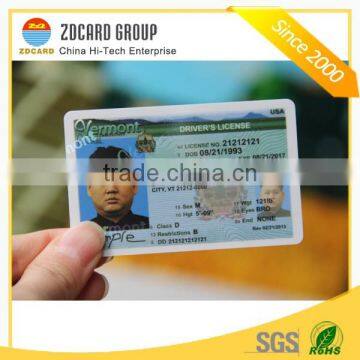 Aadhar CR80 CMYK Printing Pvc Cards