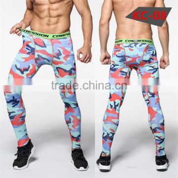 New pattern quick dry fit men's compression sport pants, tight running pants, tight gym pants