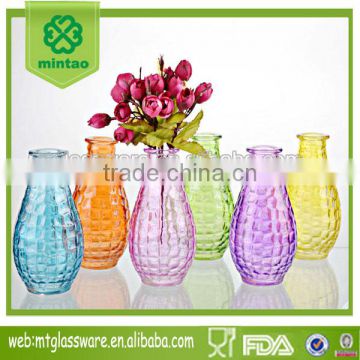 8.5oz six color spray colorful glass vase wine decanter bottle