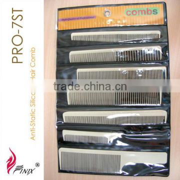 Professional 7pieces/Set Anti-Static Silicone Hair Comb
