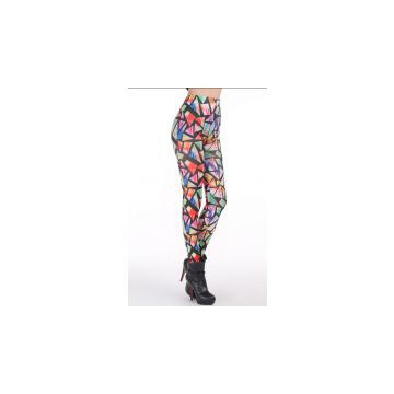 Autumn new arrival seamless tights colorful patterned leggings g