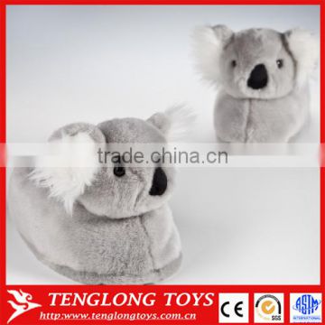 Gray and White Koala Toy indoor slippers plush animal slippers