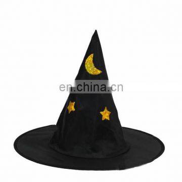 MCH-1132 Party funny wholesale adult black imprint witch Hat for Halloween