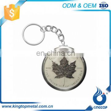 Oem Production Embossed Souvenirs Universal Round Key Blanks Decorative Keychain With Design