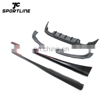 Car PU Bumper body kit Front Rear Diffuser lip side skirts for Lexus IS250 IS350 14-15 F Sport