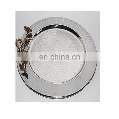decorative metal charger plate