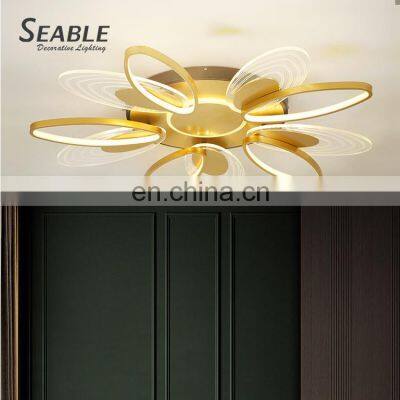 Promotional Sale Indoor Bedroom Aluminum Magnificent Decoration Black Gold LED Modern Ceiling Light