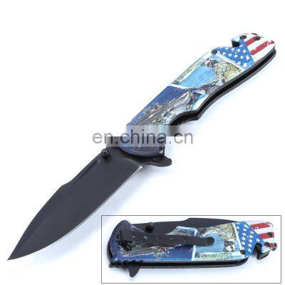 Stainless Steel Aluminum Handle Folding Rescue knife For Outdoor Camping Hiking Hunting