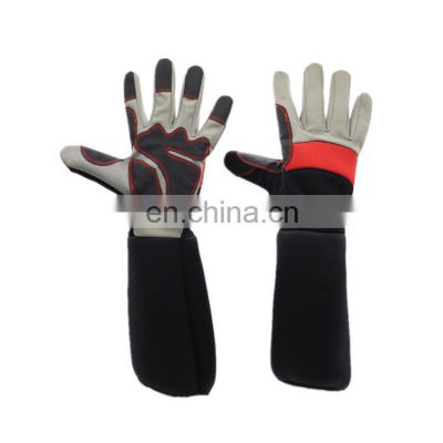 Work Safety Welding Gloves Cheap Wholesale High Quality Protection Long Synthetic Leather Polyester/synthetic Leather SONICE3507