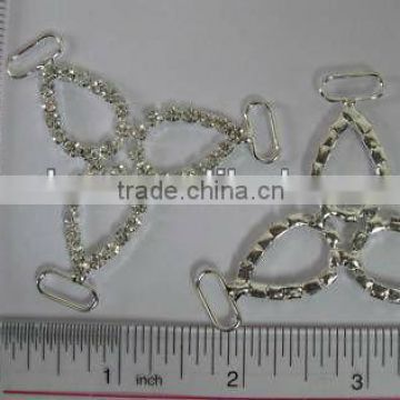 SILVER AND CLEAR COLOR Middle East Rhinestone Buckles, Metal Buckles
