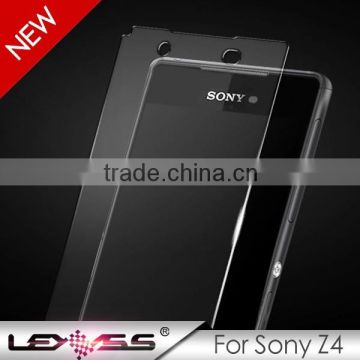 0.33mm thickness 2.5D round edge for Sony z4 tempered glass screen protector