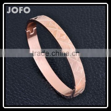 Fashion Jewelry For Men 316L Stainless Steel Bangle Carving Pattern Design Gift SMJ0059