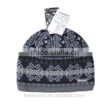 2015 New fashion jacquard custom rasta beanie tam hat