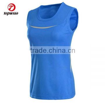 Sublimation Summer style nylon ladies pink waistcoat/singlets/vest for sports