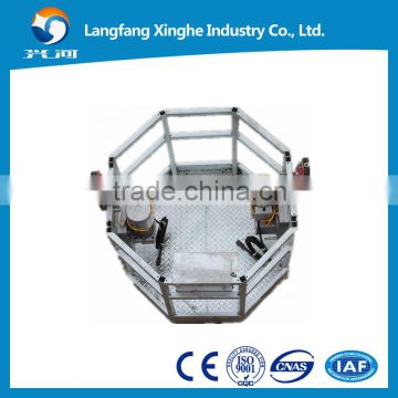 circle hot galvanized / aluminium alloy suspended platform / adjustable height cradle / electric swing stage