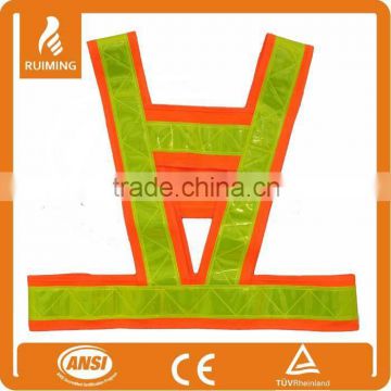 PVC reflective with fabric band cheap safety vest
