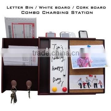 Charging valet with combo board & letter bin