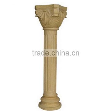 China alibaba modern design outdoor marble carving pillar with girl