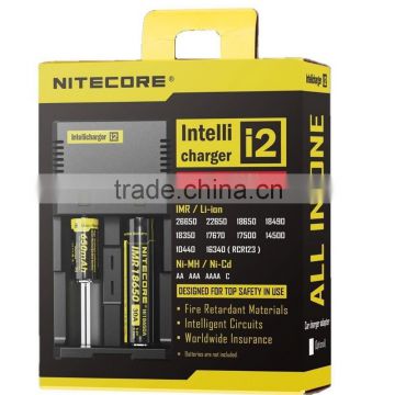 Best Price Nitecore i2 charger Intellichage battery charger Multifunctional Ni-MH/Ni-Cd/aa aaa battery charger