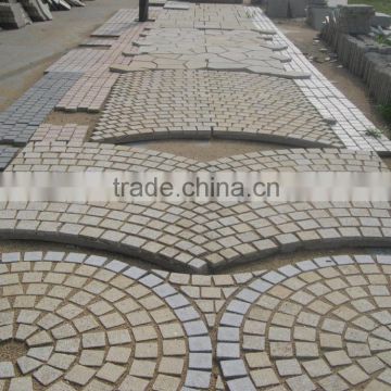 paver machine in artificial granite paving stone