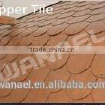 Hot high quality top selling chinese fish scale copper roof tile