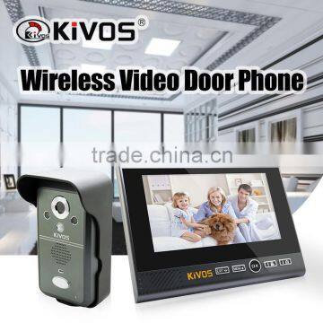 Video door phone 7inch video intercom with night version camera good quality with adjust camera