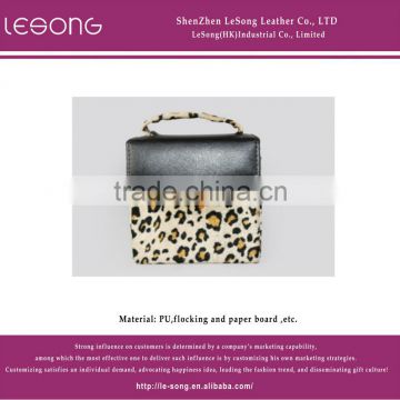 leopard leather handbag