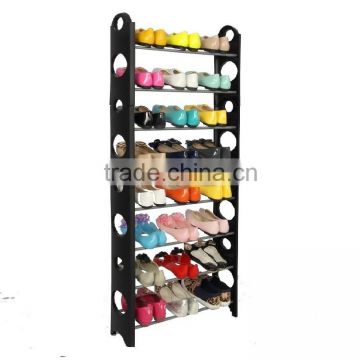 new storage solutions 10 tier silver shoe rack stand space saver