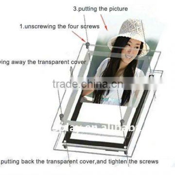 LED slim light box picture frame