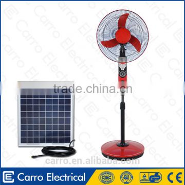 Summer products solar power battery portable fan
