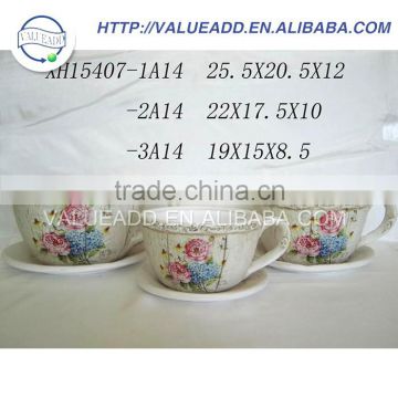 Competitive price pottery artificial flowers fashion designed
