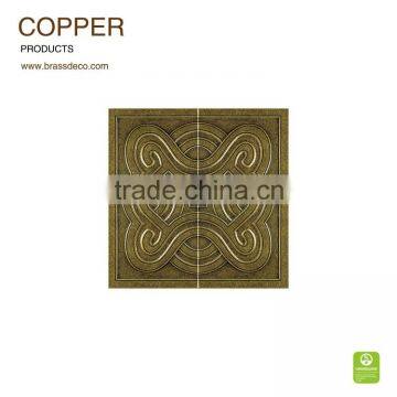 300*300mm solid brass material BT3030-03 decorative brass tiles