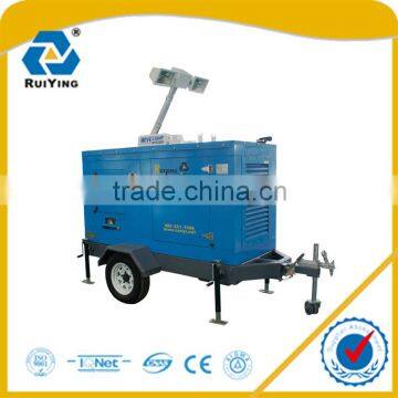 floodlight tower diesel generator with trailer type engine driven water pump