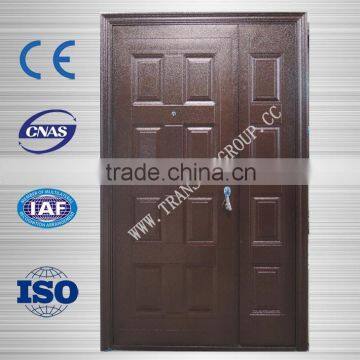 2015 Professional Producing Unequal Double Steel Door With Low Price