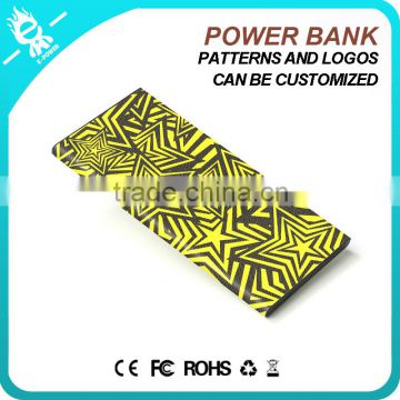 mini leather smart 5000mah credit card credit card slim rohs mobile power bank charger powerbank