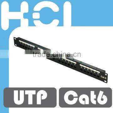 24Port Cat6 6-in-1 UTP Modular Patch Panel