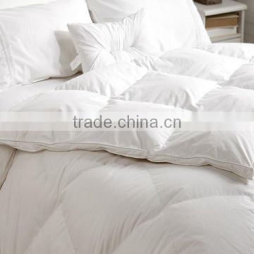 Extremely Luxury Super cheap hotel use 233TC cotton white goose down duvet from Yangzhou Wanda for Canadian Market