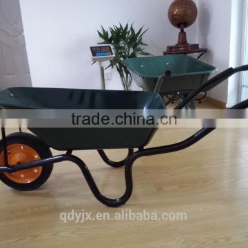 Garden wheelbarrow WB3800 with zinc steel trolley and metal rim