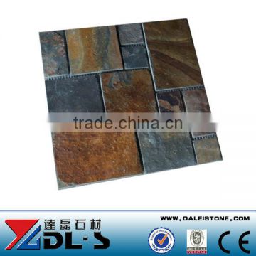 Rusty Slate Stone Natural Mosaic Tile Paving DL-RSM04