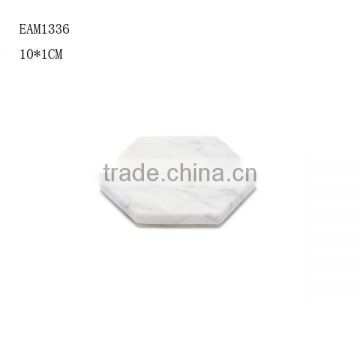 Natural stone table tea plate marble coaster